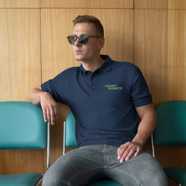 Money Smarts Men's Premium Polo - Image 2
